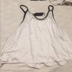 White cropped loose t-shirt